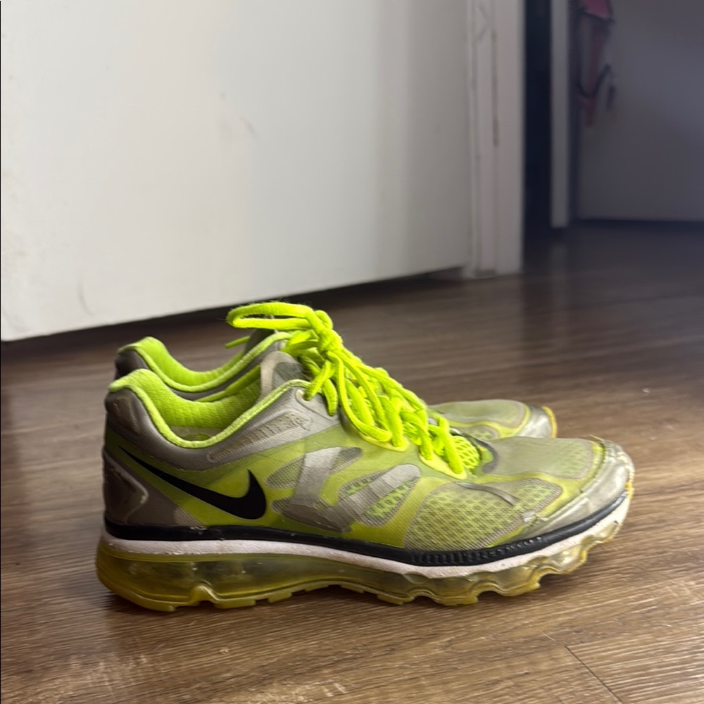 Nike Volt and Black Athletic Sneakers